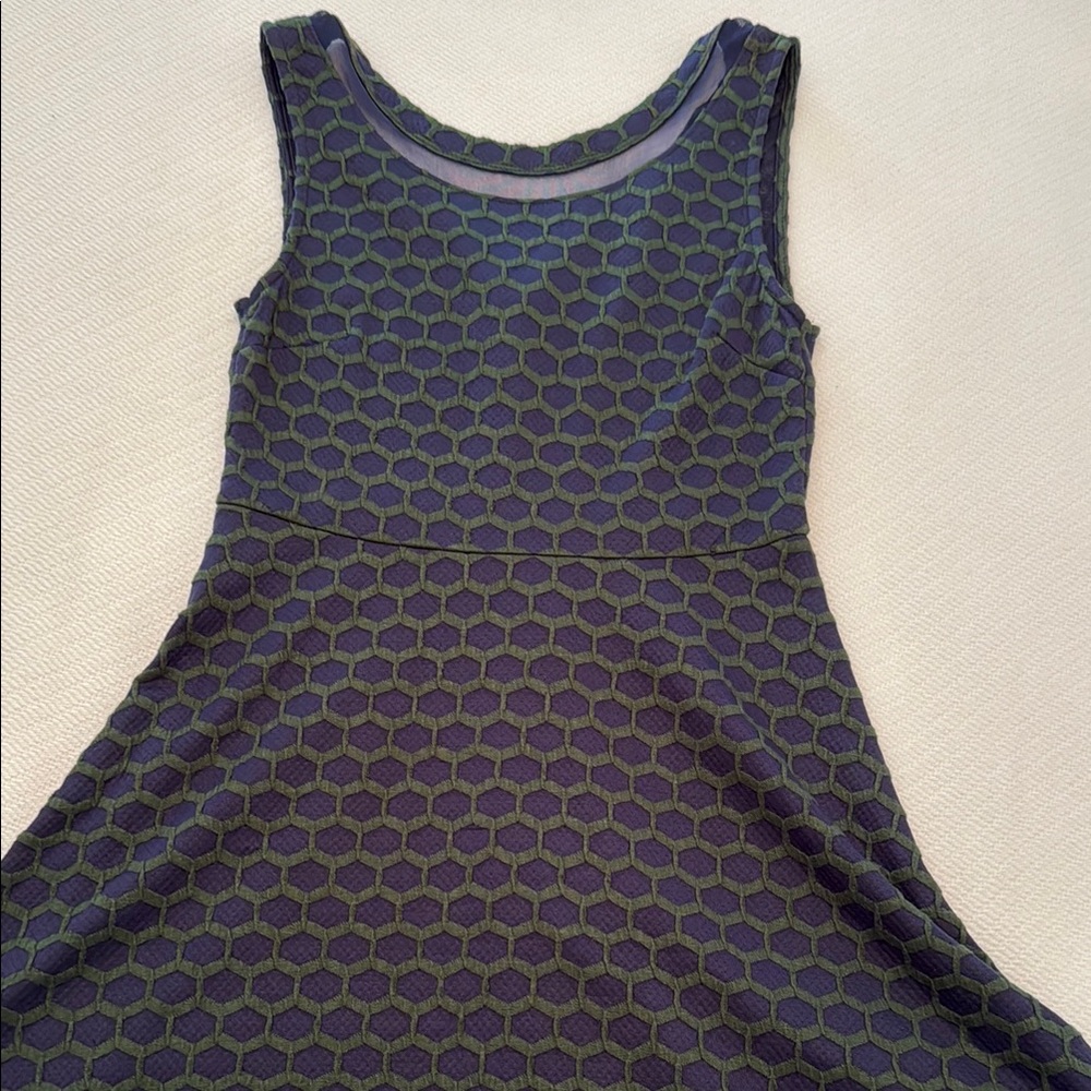 Pixley Blue and Green Patterned Dress